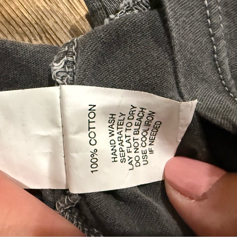 Y2K O'Neill Charcoal Gray Pleated Boho Chic Tunic Dress - Size M - Picture 8 of 8